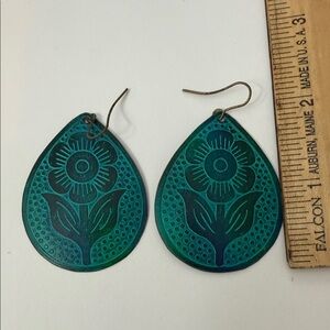 Teardrop Floral Earrings